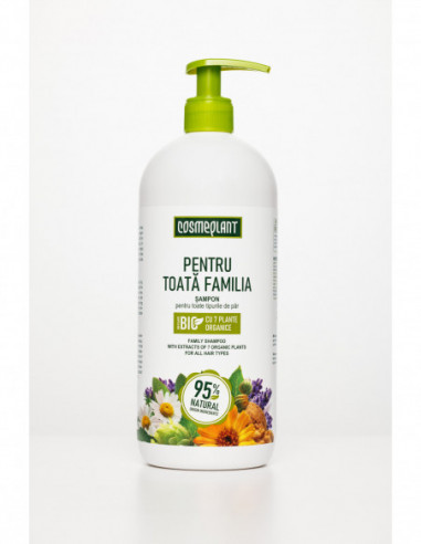 Cosmeplant sampon pentru toata familia, 1000 ml, Viorica Cosmetics