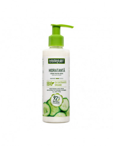 Cosmeplant crema de maini hidratanta cu castravete, 200 ml, Viorica Cosmetics