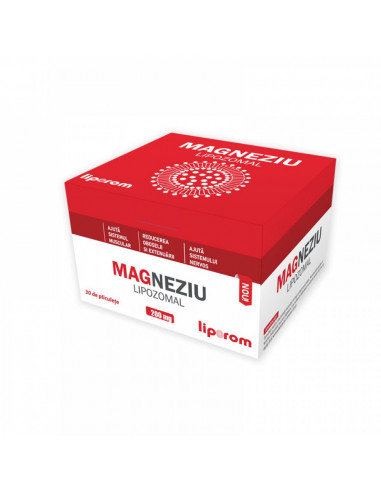 Magneziu lipozomal 200mg, 30 plicuri, Naturali Prod