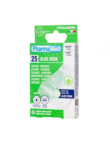 Plasturi cu aloe vera, 25 bucati, Pharmadoct