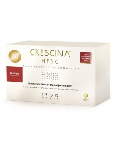 Crescina HFSC transdermic complete tratament 1300 woman, 20+20 fiole, LABO COSPROPHAR