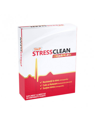 Stressclean complex, 30 comprimate, Sun Wave Pharma