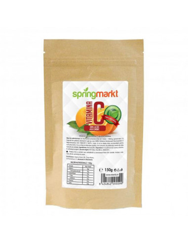 Vitamina C pulbere (acid ascorbic) 150gr, Springmarkt