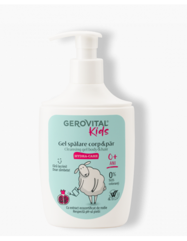 Gerovital kids gel spalare corp & par hydra-care, 300ml, FARMEC SA CLUJ-NAPOCA