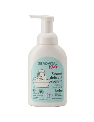 Gerovital kids spuma delicata spalare bebe, 300ml, FARMEC SA CLUJ-NAPOCA