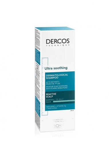 Vichy dercos sampon ultracalmant, scalp sensibil, normal-gras, 200ml, LA ROCHE-POSAY LABORAT FRANCE