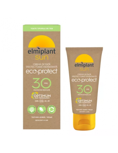 Elmiplant sun crema fata SPF30 eco protect, 50 ml, ELMI PRODFARM SRL BUCURESTI