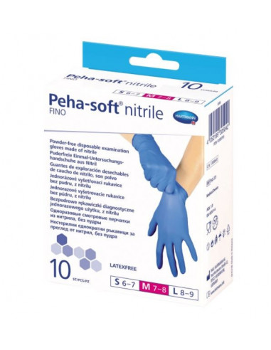 Peha-soft nitrile fino manusi de examinare marime M, 10 bucati, Paul Hartmann AG