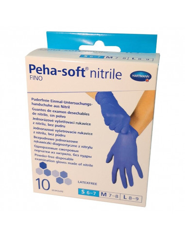 Peha-soft nitrile fino manusi de examinare marime S, 10 bucati, Paul Hartmann AG