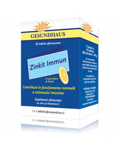 Zinkit immun, 20 comprimate efervescente, WORWAG PHARMA GERMANIA