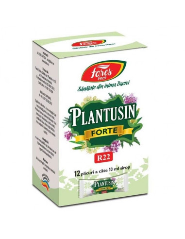 Plantusin forte sirop 10ml, 12 plicuri, FARES SA ORASTIE