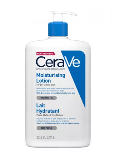 Cerave lotiune hidratanta fata si corp pentru piele uscata si foarte uscata, 1000ml, LA ROCHE-POSAY LABORAT FRANCE