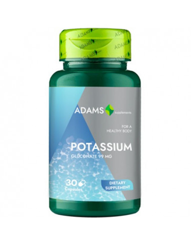 Potassium 99mg 30capsule, Adams