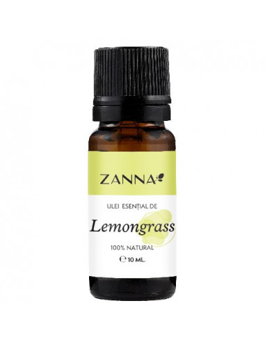 Ulei esential de Lemongrass, 10ml, Zanna