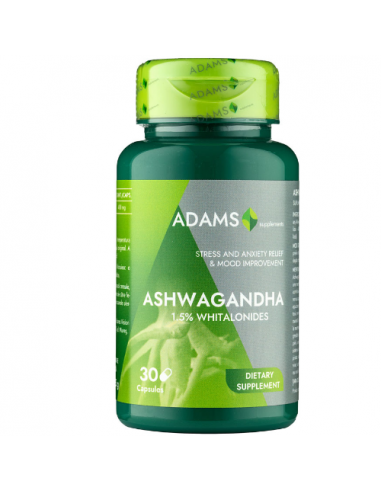 Ashwagandha 400mg 30capsule, Adams