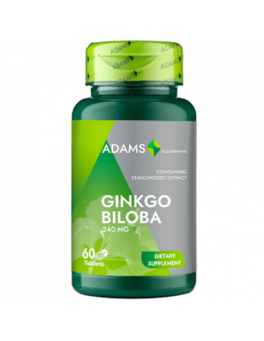 Ginkgo Biloba 60 tab, Adams