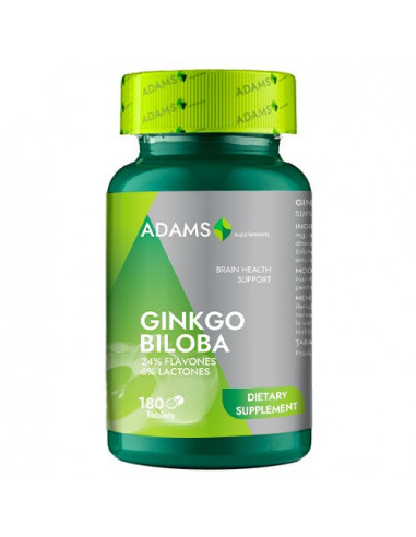 Ginkgo Biloba 180 tab, Adams