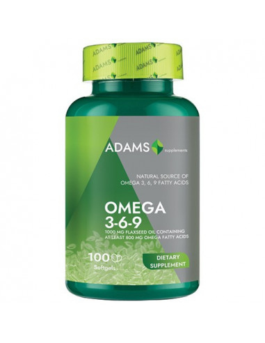 Flaxseed Oil (Omega 369) 100capsule, Adams