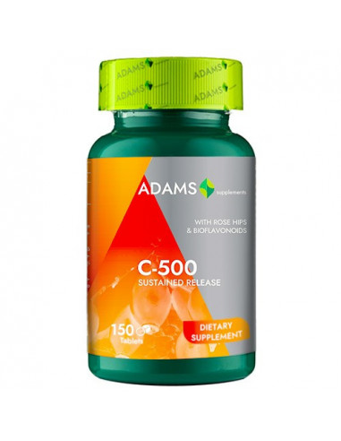 Vitamina C-500 cu macese 150tablete,Adams