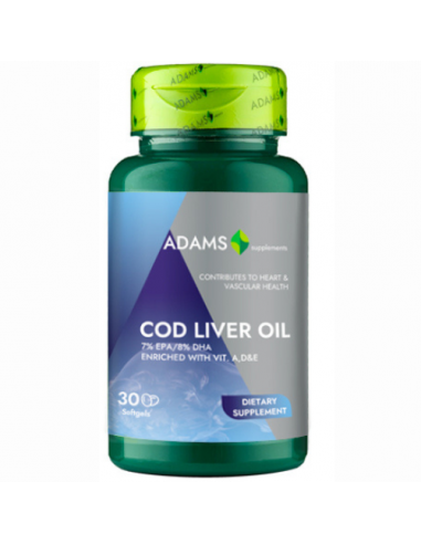 Cod Liver Oil 1000mg 30capsule, Adams