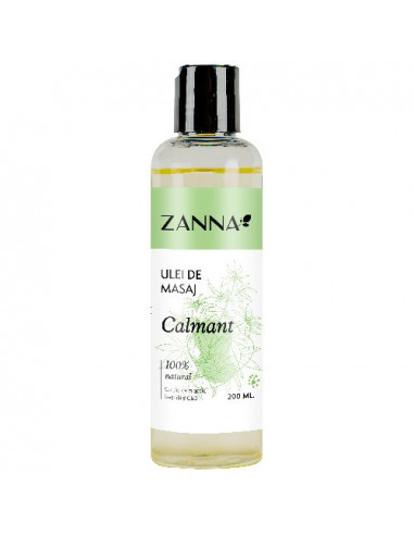 Ulei de masaj Calmant cu CBD si Lavanda, 200ml, Zanna