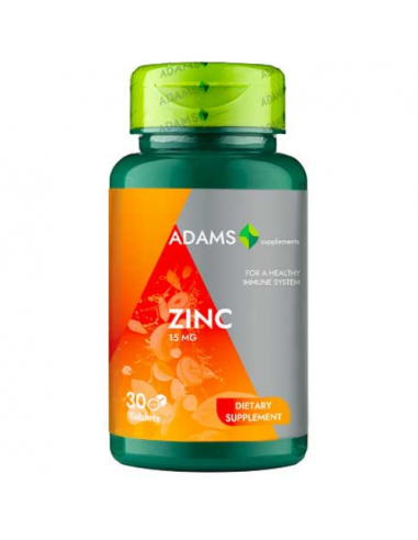 Zinc 15mg 30tablete, Adams