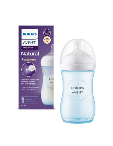 Biberon natural blue 1m+, 260 ml, Philips Avent