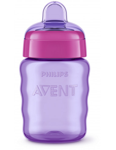 Cana cu tetina mov 9m x 260ml, Philips Avent