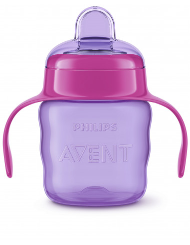 Cana cu tetina roz 6m x 200ml, Philips Avent