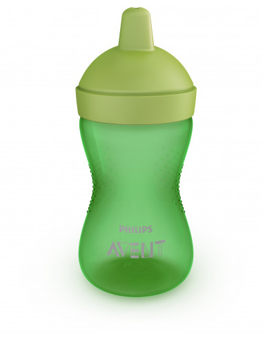 Cana cu tetina tare verde 18m x 300ml, Philips Avent