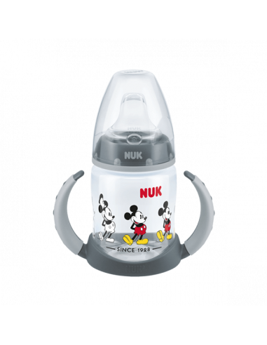 Biberon FC temp control Mickey cu maner si tetina 6-18 luni, 150 ml, NUK BABY PRODUCT GmbH