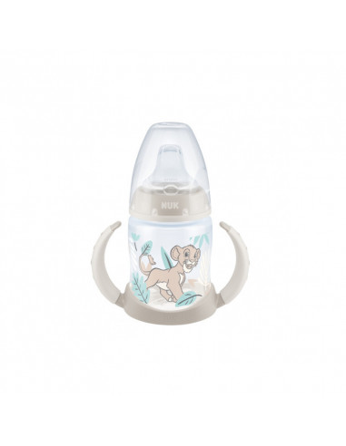 Biberon FC+ Disney Lion King cu tetina din silicon 6-18luni + maner, 150ml, NUK BABY PRODUCT GmbH