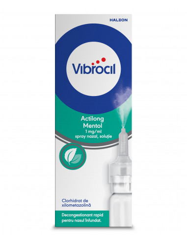 Vibrocil Actilong Mentol spray nazal- solutie, 10ml, Glaxosmithkline Anglia