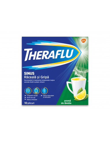 Theraflu Sinus raceala si gripa,10 plicuri, Glaxosmithkline Anglia