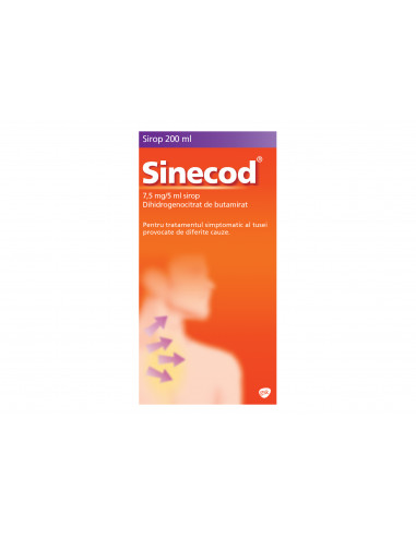 Sinecod 7,5mg/5ml sirop, 200ml, Glaxosmithkline Anglia