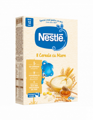 8 Cereale cu miere, 250g, Nestlé