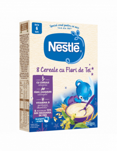 Cereale somn usor 8 cereale cu flori de tei, 250g, Nestlé