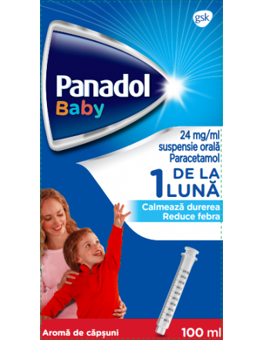 Panadol Baby 120mg/5ml, 100ml, Glaxosmithkline Anglia