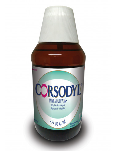 Corsodyl mint apa de gura 0,2%, 300ml, Glaxosmithkline Anglia