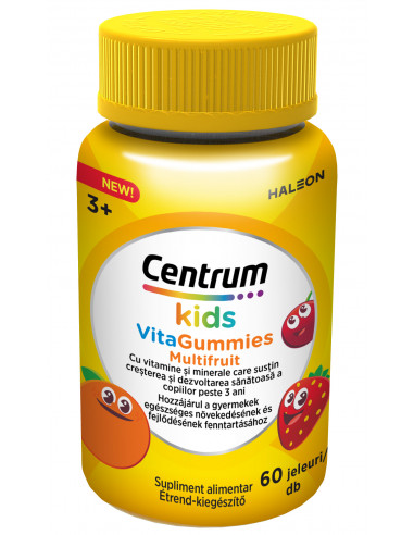 Centrum kids vitagummies multifruit, 60 jeleuri, GLAXOSMITHKLINE ANGLIA