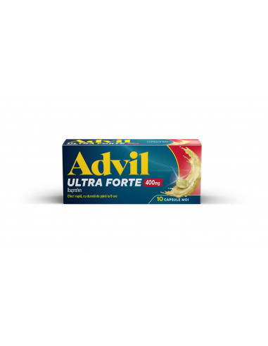 Advil Ultra Forte 400mg, 10 capsule moi, Glaxosmithkline Anglia