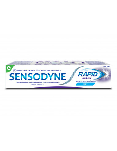 Sensodyne pasta de dinti rapid relief mint, 75ml,  GLAXOSMITHKLINE ANGLIA