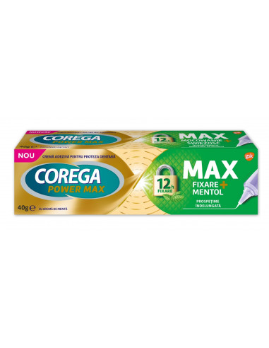 Corega Max Fixare + Mentol, 40 g, GLAXOSMITHKLINE ANGLIA