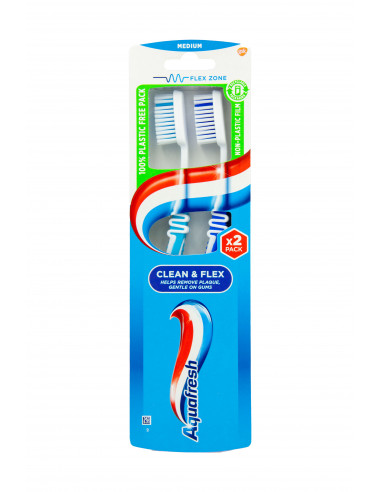 Aquafresh perie de dinti Clean & Flex twin new, Glaxosmithkline Anglia