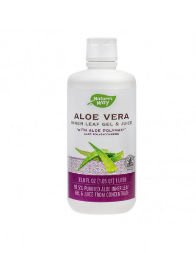 Aloe vera gel & juice cu aloe Polymax, 1000 ml, Secom