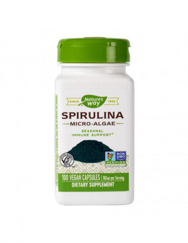 Spirulina micro-alge, 100 capsule, Secom