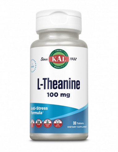 L-Theanine 100 mg, 30 tablete, Secom