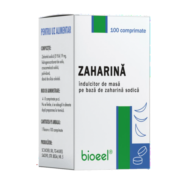 Zaharina 19mg, 100 comprimate, Bioeel