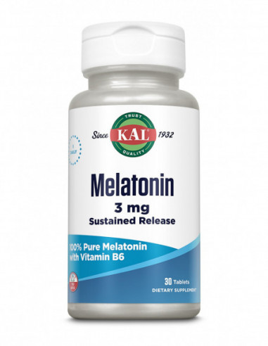 Melatonin 3mg x30tb cu eliberare prelungita