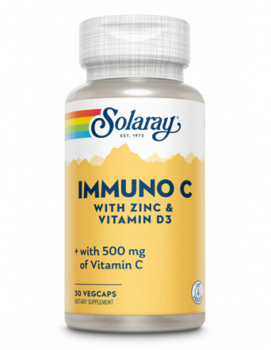 Immuno C  zinc & vitamin D3 x 30 cps.veg